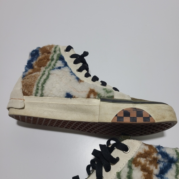 Vans Shoes Vans Sk8-Hi Reissue Mixed Textile Shoes Mens 6.0 Women's 7.5 - Picture 9 of 15